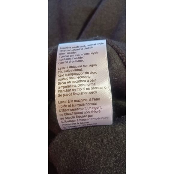 Jachs New York Men's Large Gray Wool Blend Crewneck Sweater Herringbone Pattern - Picture 8 of 8